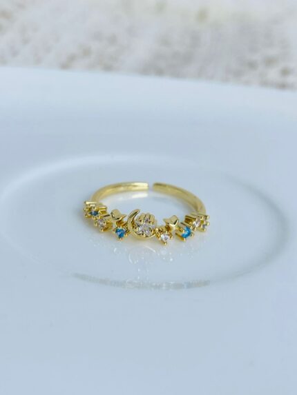 Anillo Luna Estrella Cristal
