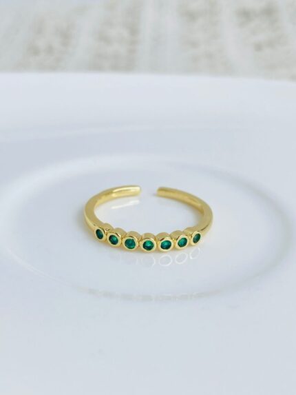 Anillo Puntuales Verdes
