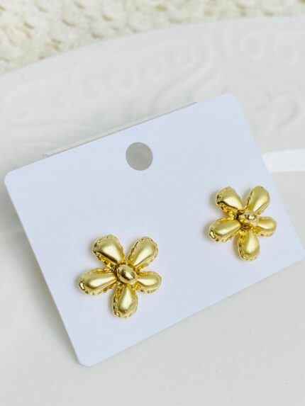 Arete Flor Burbuja
