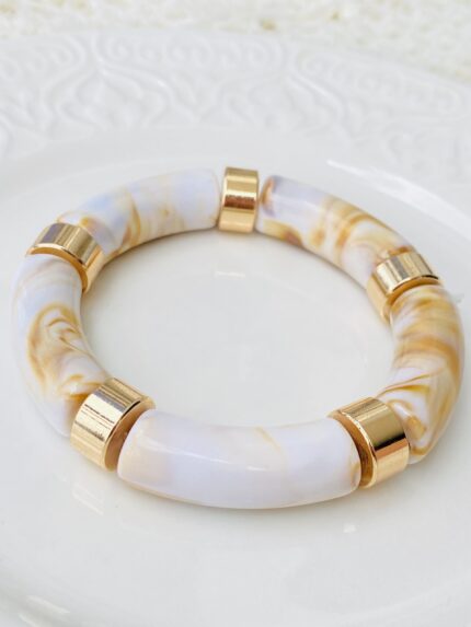 Pulsera Elastica Glow Nacar