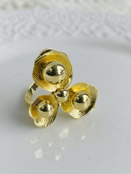 Anillo Flor Burbuja