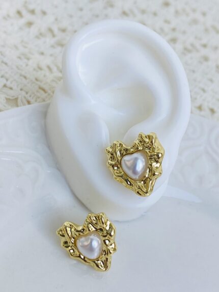 Arete Corazòn texturizado