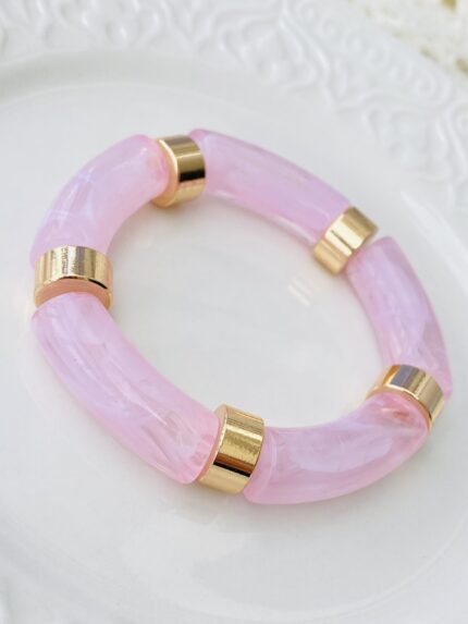 Pulsera Elastica glow rosa