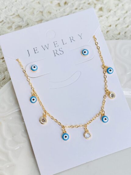 Set Rodio Ojos Turcos Azules