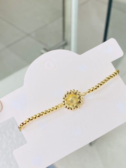 Pulsera Balines Girasol Plano