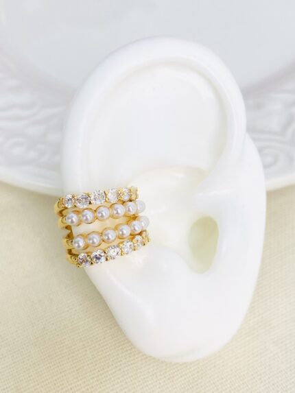 Earcuff Cristal Perlado