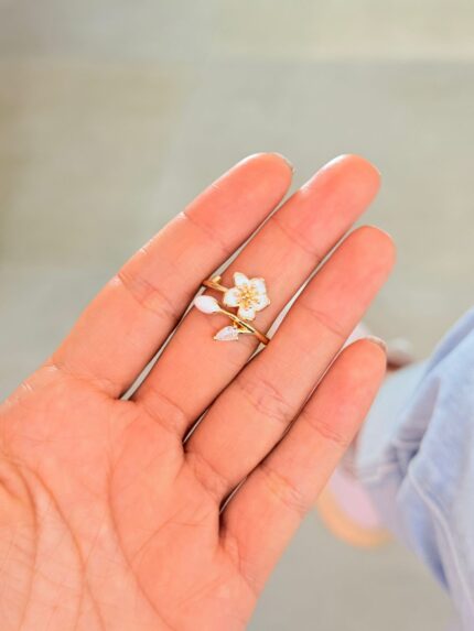 Anillo Flor Nacar
