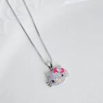 Cadena Hello Kitty plateada