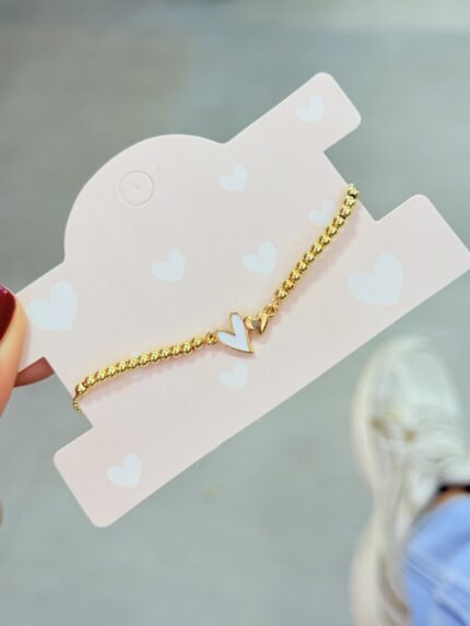 Pulsera Balin Doble Cora Blanco