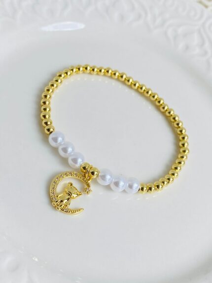 Pulsera Elastica Osito Lunar