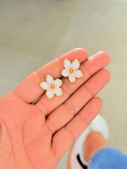 Arete Flor Chic Pink