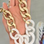 Collar eslabones Beige