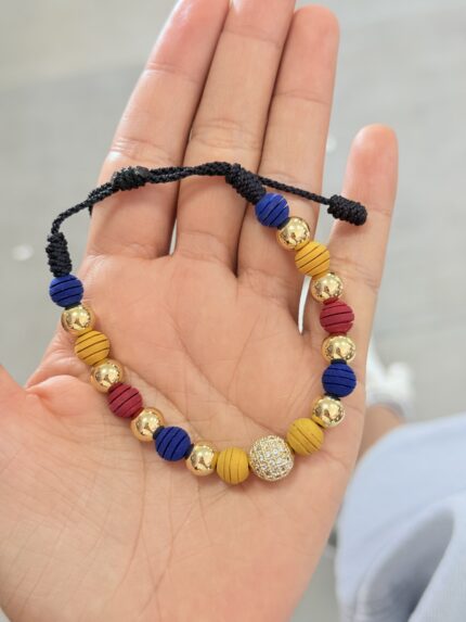 Pulsera Colombia Bola brillante