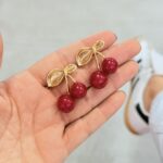 Aretes Maxi cereza