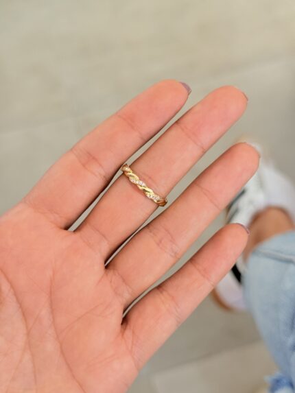 Anillo Entorchado brillante