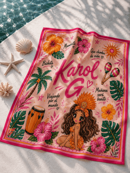 Pañoleta Karol G Frases