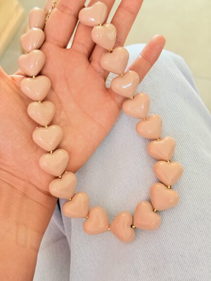 Collar Corazones Nude