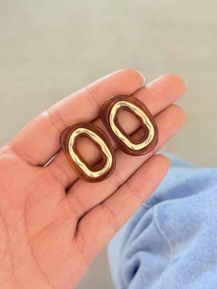 Maxi aretes Droops Moka