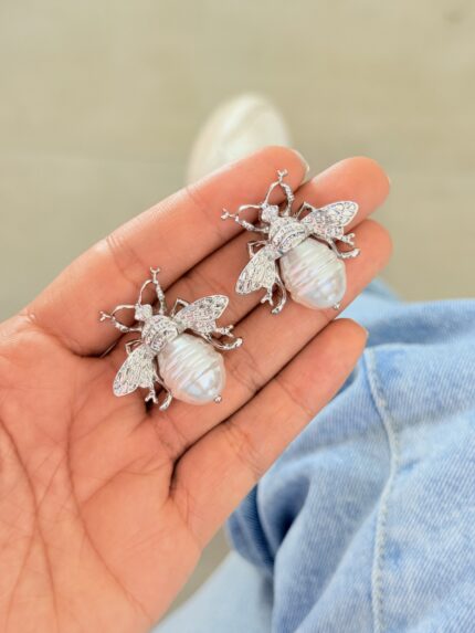 Maxi aretes Queen Silver