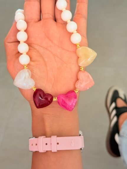 Collar x 4  Corazones tutti