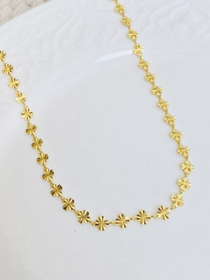 Choker Flor Tallada