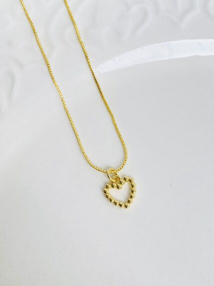 Cadena  corazón silueta