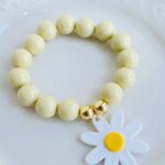 Pulsera Chicle Margarita Amarillo-Blanco