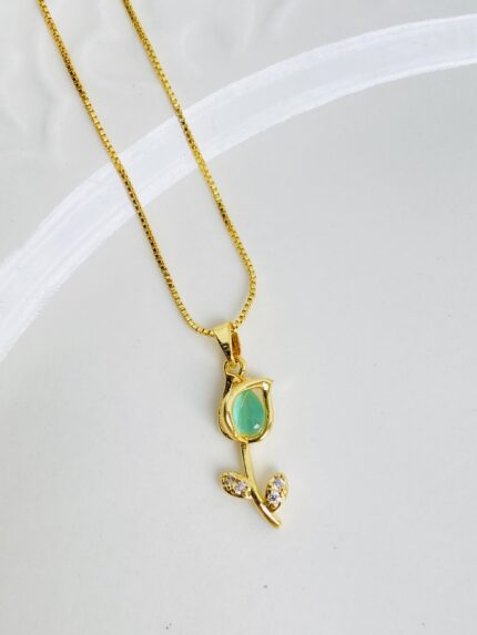 Cadena Anturio Verde