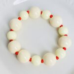 Pulsera Chicle Beige Rojo Combinada