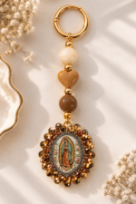Llavero Virgen de guadalupe - Ambar