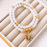 Pulsera Rosario Blanca Sagrada Familia