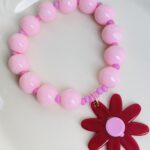 Pulsera Chicle Rosada Margarita Vino