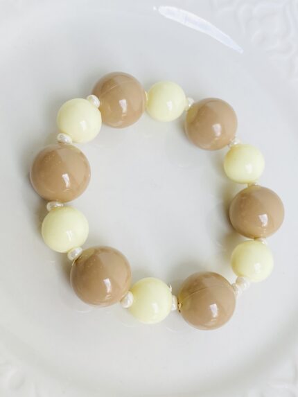 Pulsera Chicle Beige - Camel Combinada