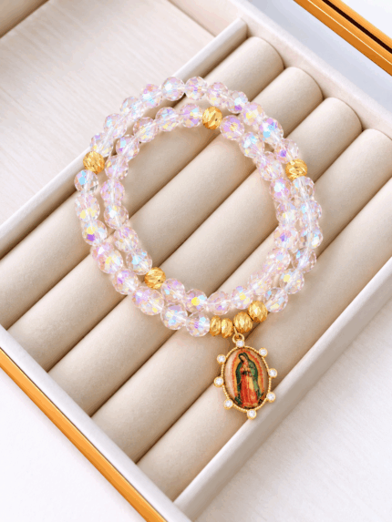 Pulsera Rosario Aurora Virgen de Guadalupe