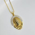 Cadena Virgen Placa grande