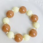 Pulsera Chicle Beige-Cafe  Combinada