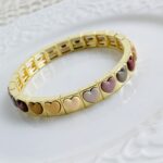 Brazalete Placa Corazones Nude