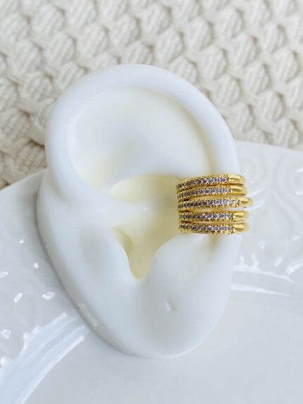 Earcuff Líneas Circonadas
