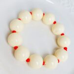 Pulsera Chicle Beige Rojo