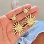 Aretes Sol Doble