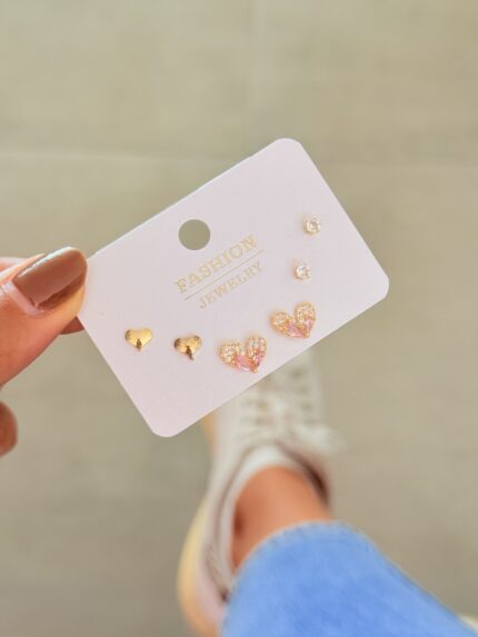 Set x 3 Corazones Rosita