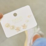 Set x 3 Flores Beige