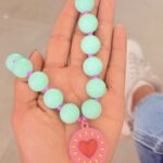 Collar chicle Magenta Corazon