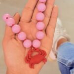 Collar chicle Rosado Cangrejo