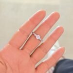 Anillo circón sencillo