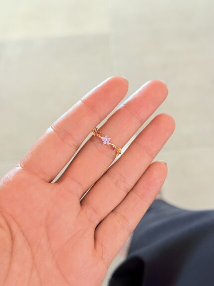 Anillo rosal lila