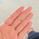 Anillo asimétrico dorado