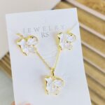Set de Rodio Flor Blanca