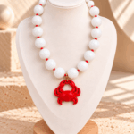 Collar Chicle Cangrejo Rojo