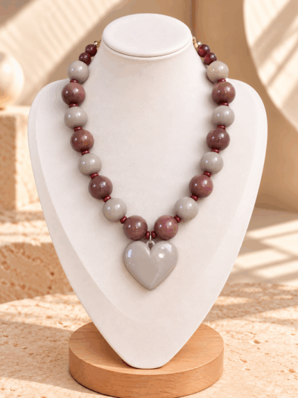 Collar Chicle combinado Corazón